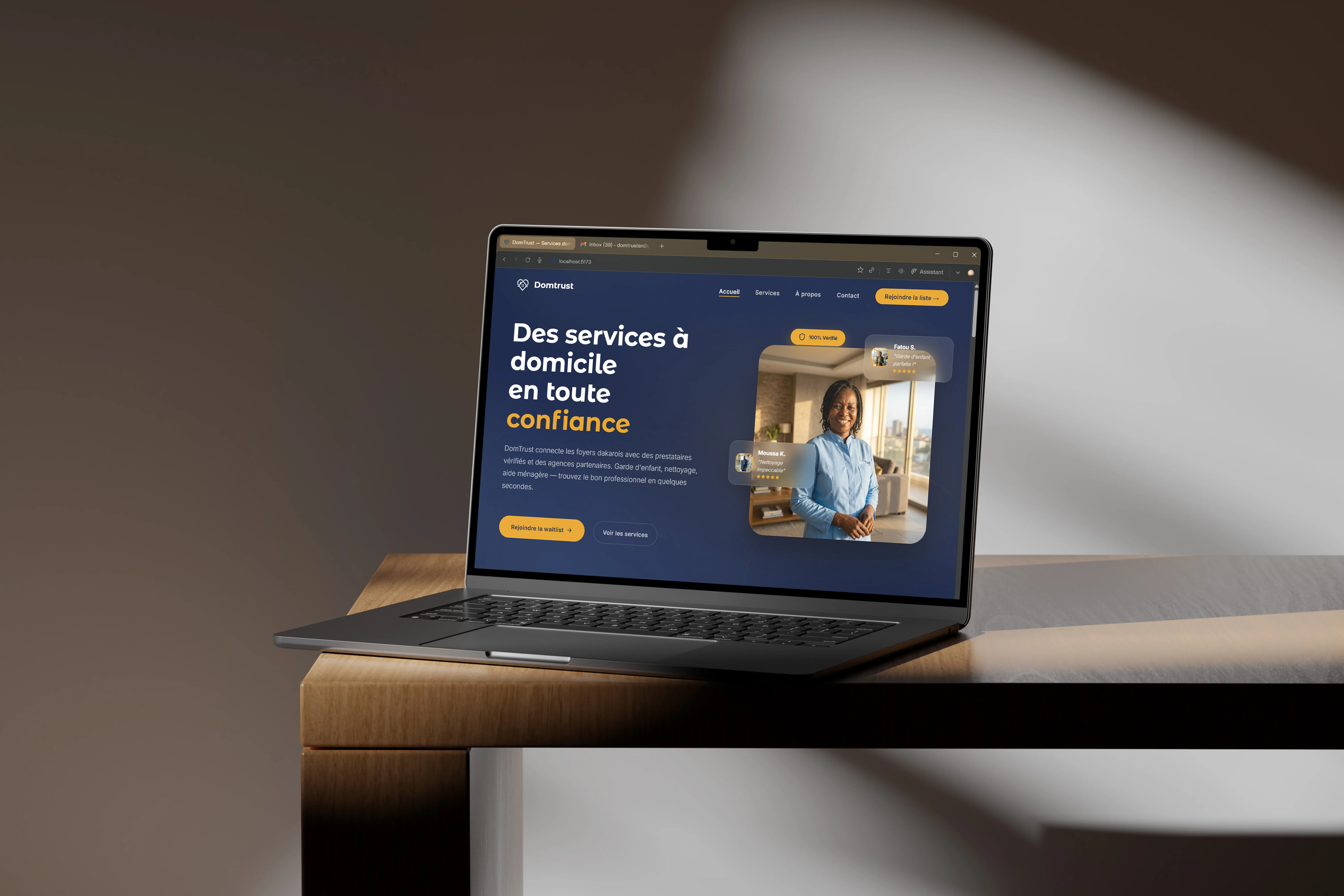 Domtrust — Interface ordinateur